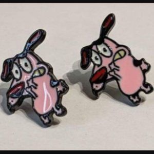 Courage The Cowardly Dog Earings * Cartoon Network *